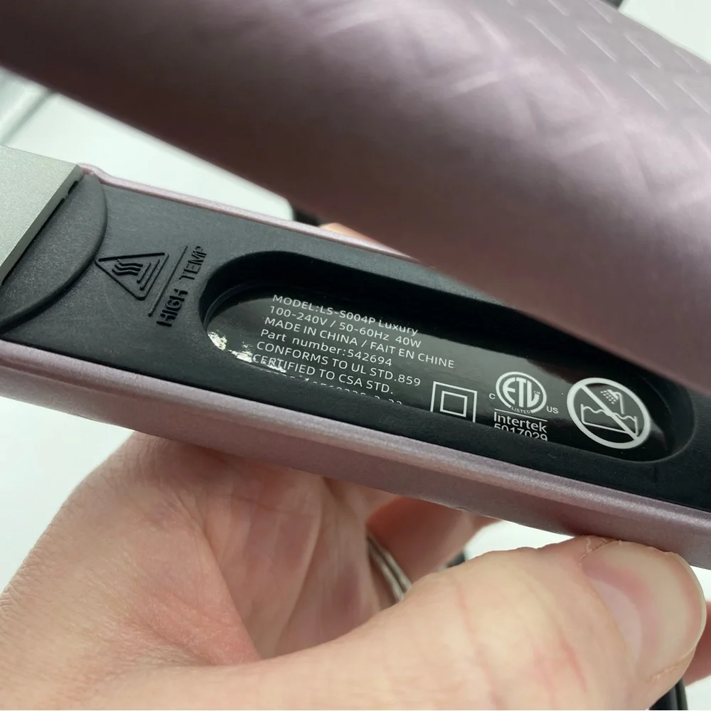 Aria Purple Hair Straightener Flat Iron